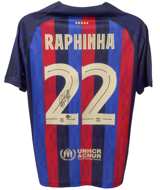 Raphinha Barcelona Autographed Nike Jersey Beckett Authentication Hologram - Price Is Right Miami