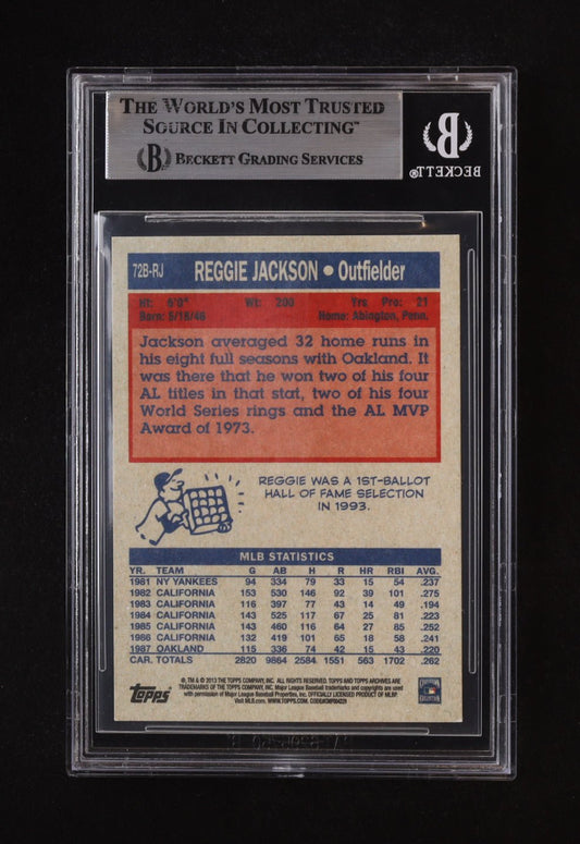 Reggie Jackson Signed 2013 Topps Archives Basketball Card Beckett Witnessed - Price Is Right Miami
