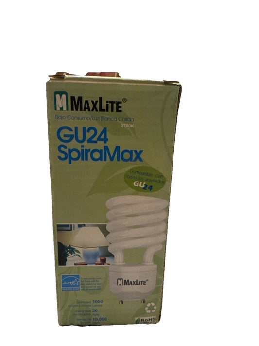 MaxLite SpiraMax GU24 26W CFL Bulb MLS26GUWW 100W Replacement Warm White NEW
