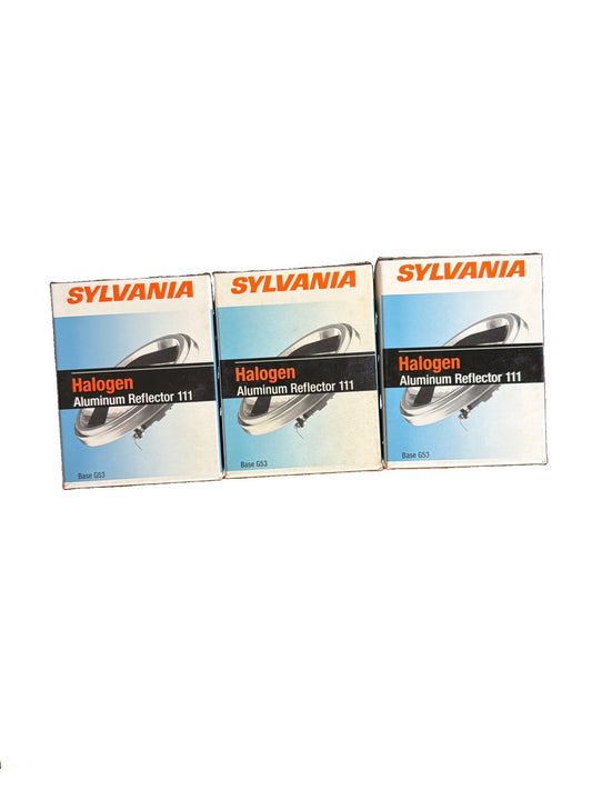 Lot of 3 Sylvania 50AR111/FL25 50W Halogen AR111 Flood Bulbs 25 Degree Beam 55103