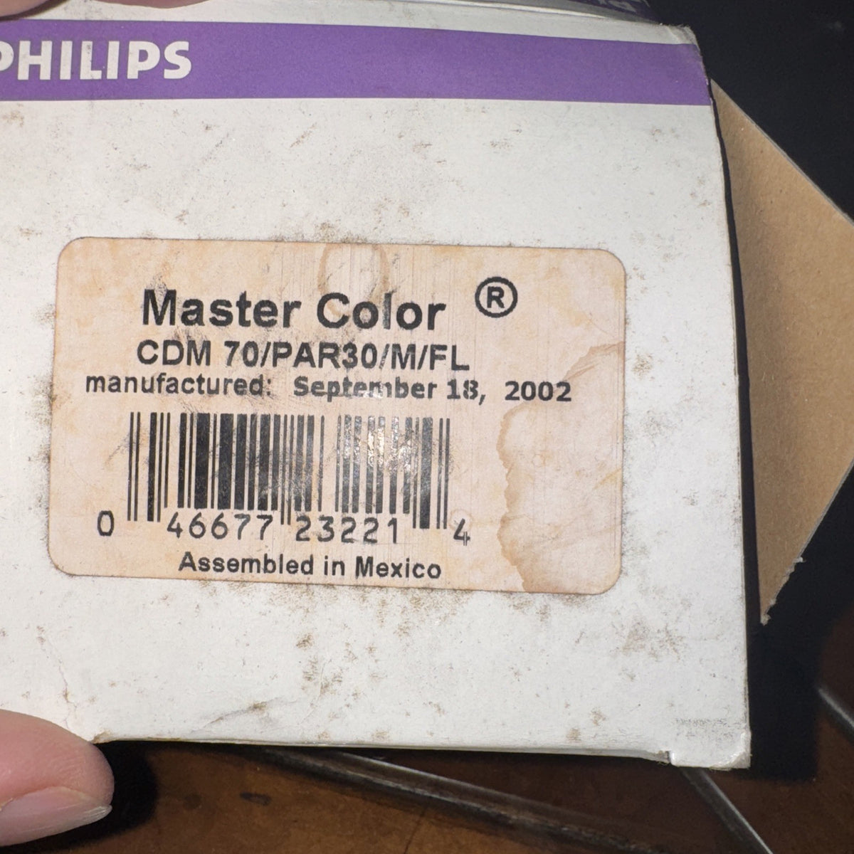 Philips MasterColor CDM70/PAR30/M/FL 70W PAR30L Metal Halide Lamp - Cracked, For Parts