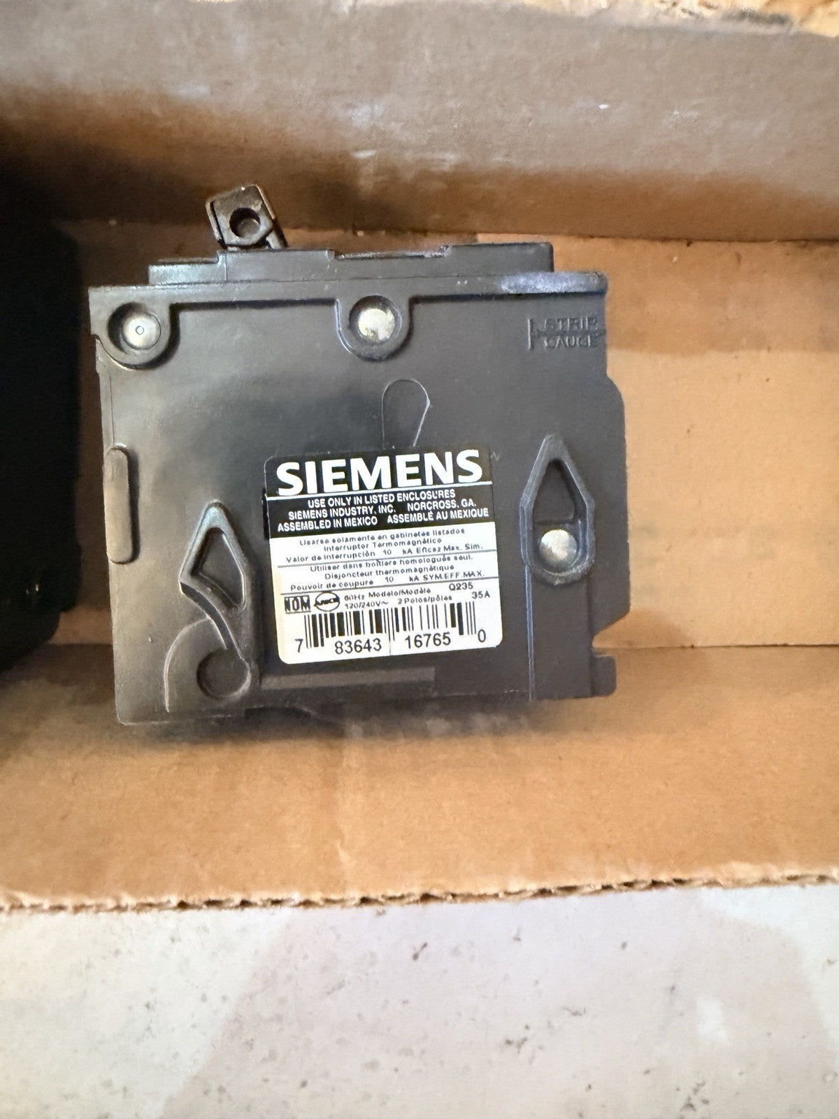 Lot of 4 Siemens Q235 35 Amp 2-Pole Circuit Breakers Type QP 120/240V