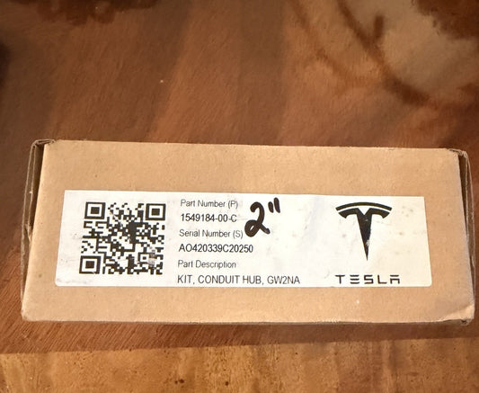 Tesla 2" Conduit Hub Kit 1549184-00-C for Backup Gateway 2 GW2NA