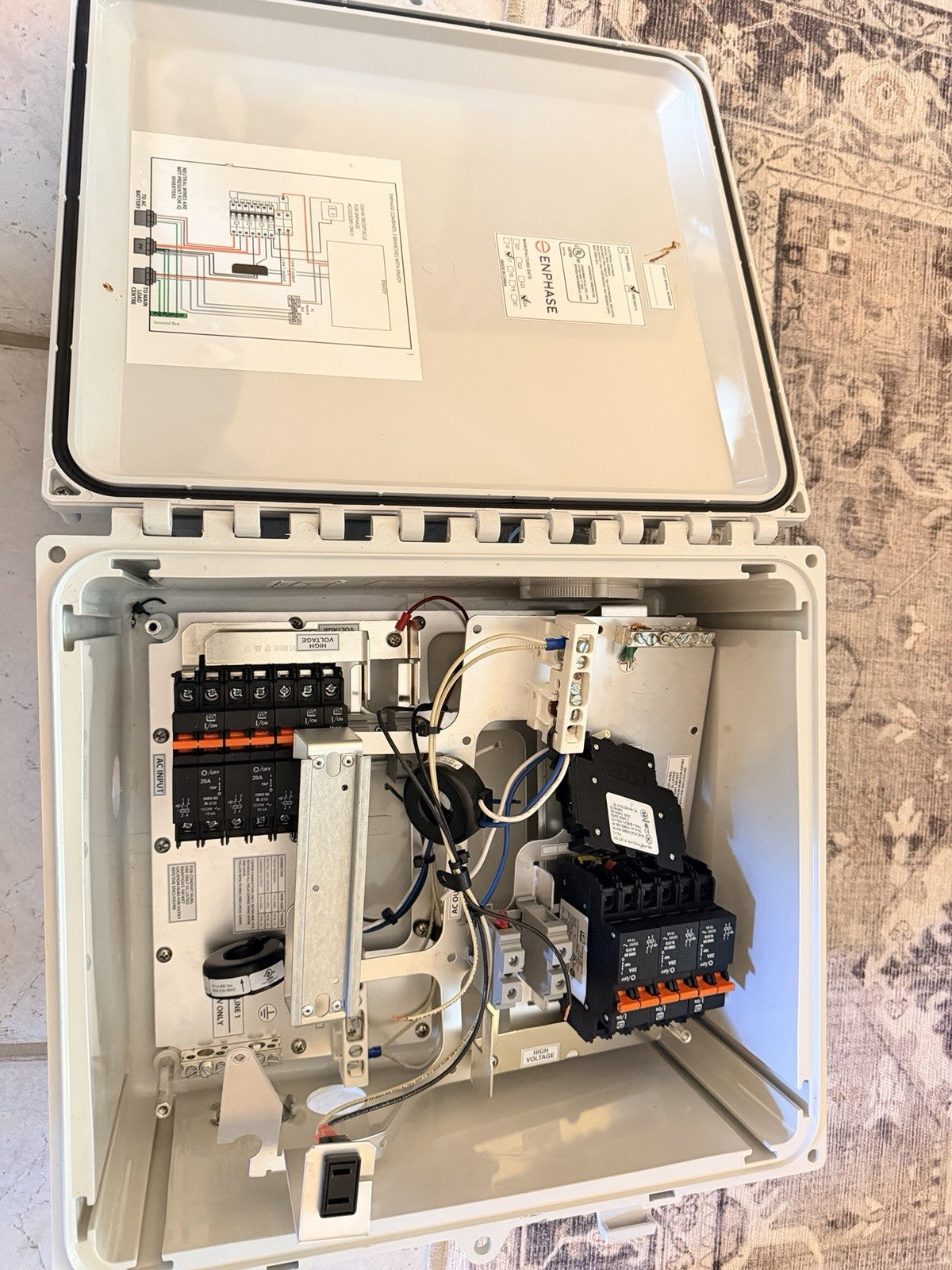 Enphase 880-00212 Solar AC Combiner Box with Breakers and CT - No Envoy, For Parts