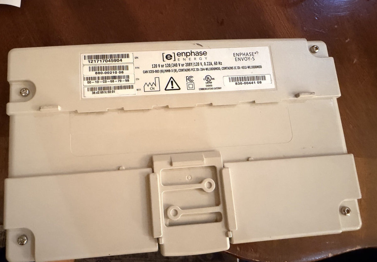 Enphase Envoy-S Solar Communications Gateway 880-00210 Rev 08
