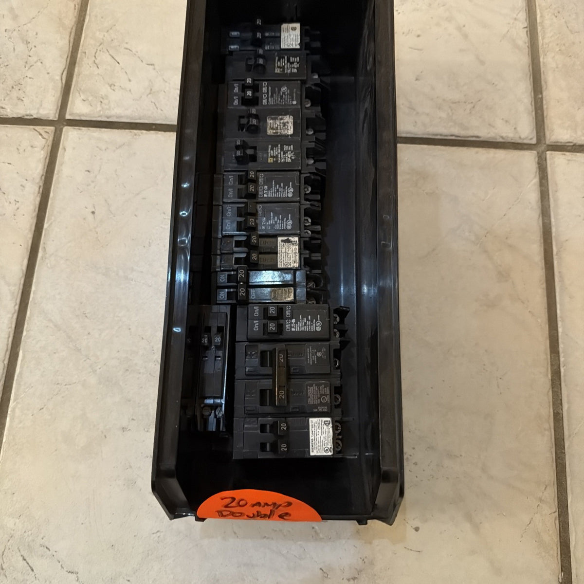 Lot of 13 Circuit Breakers 20A 2-Pole Siemens Eaton BR Contractor Pack