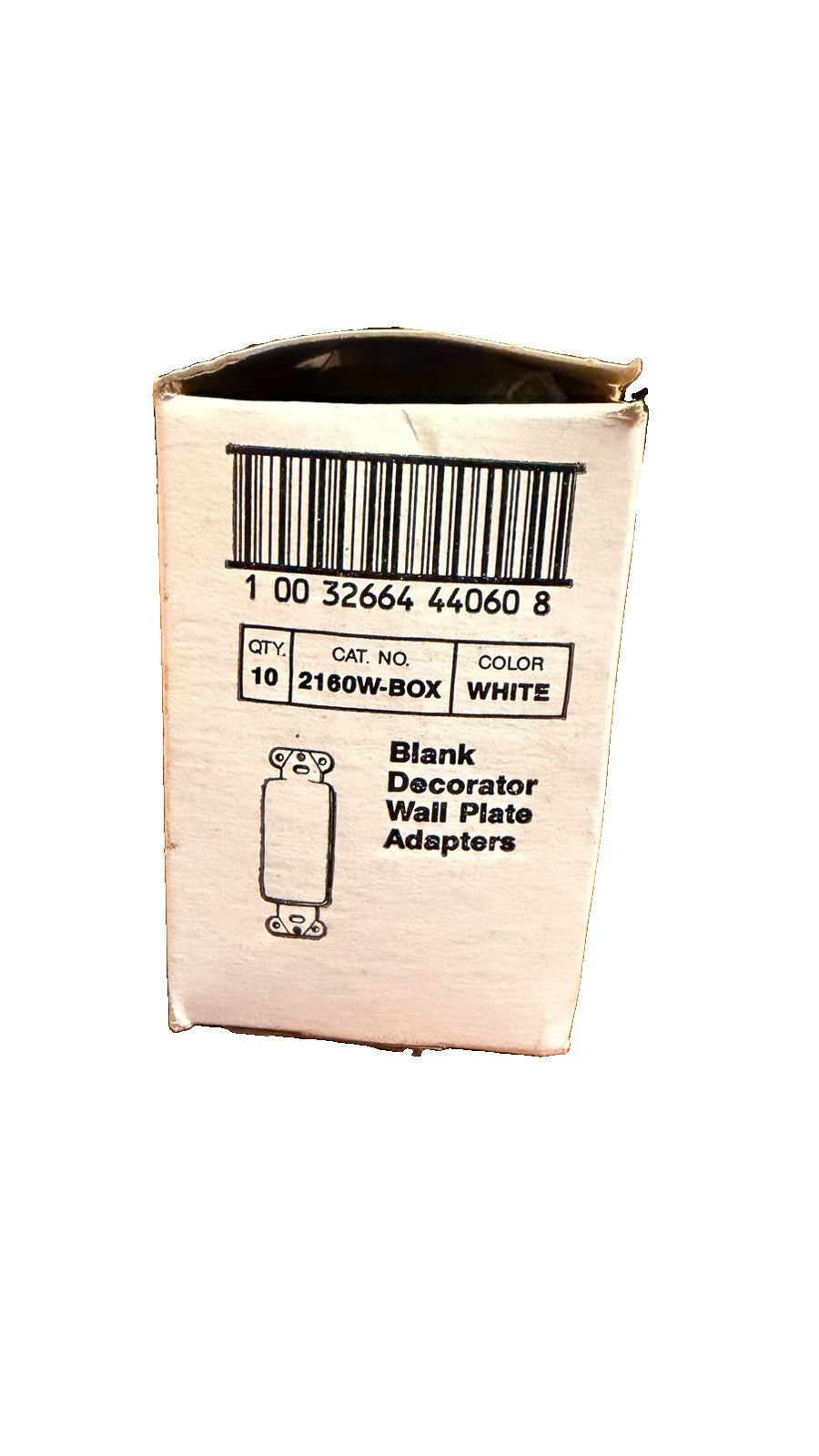 Pack of 7 Eagle 2160V-BOX Decorator to Blank Wall Plate Adapters Ivory