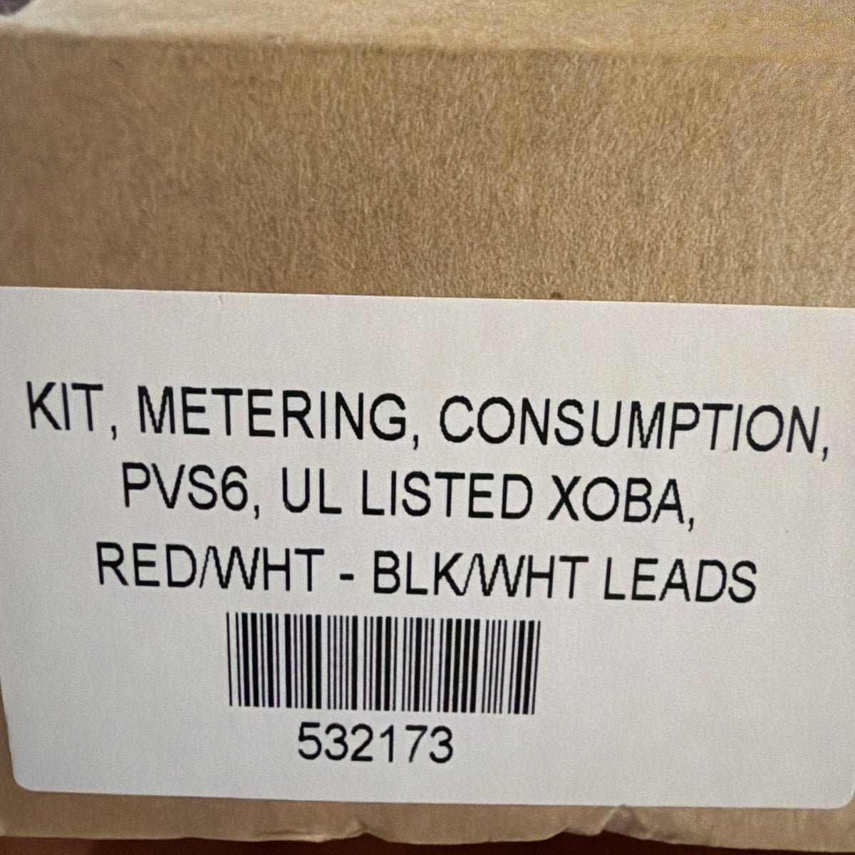SunPower PVS6 Consumption Metering CT Kit Part 532173 Red/White Black/White Leads