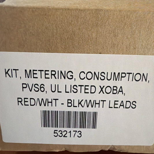 SunPower PVS6 Consumption Metering CT Kit Part 532173 Red/White Black/White Leads