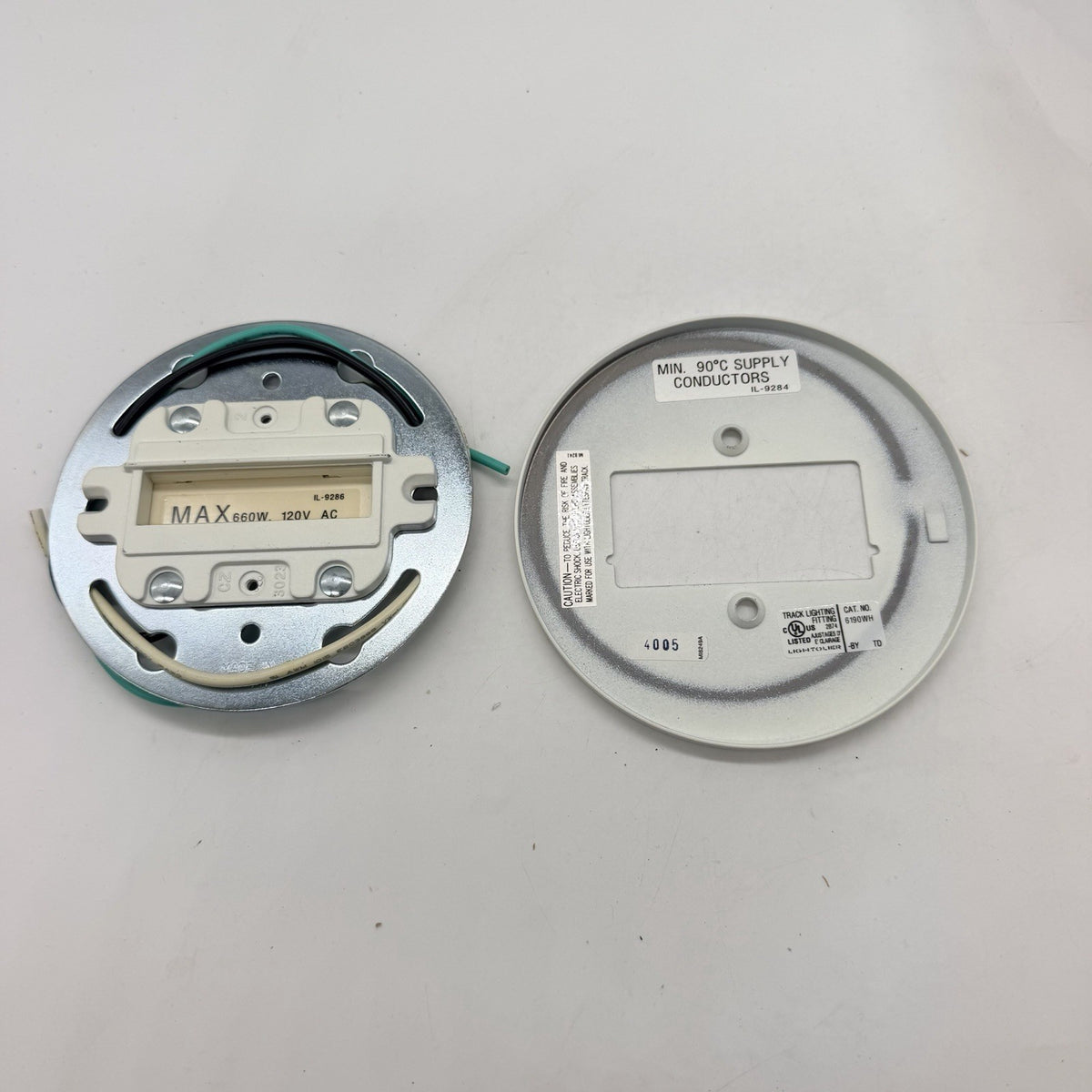 Lightolier 6190WH Lytespan Back Lighting Fitting 660W 120V White