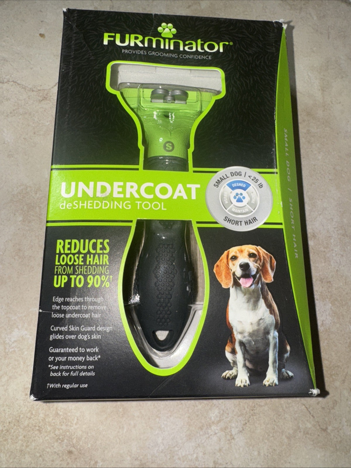 FURminator Deshedding Tool for Small Dogs with Short Hair, Genuine, NEW in Box