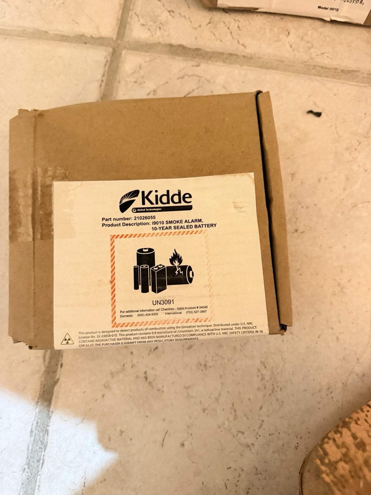 Kidde i9010 Ionization Smoke Alarm 10-Year Sealed Battery 21026055