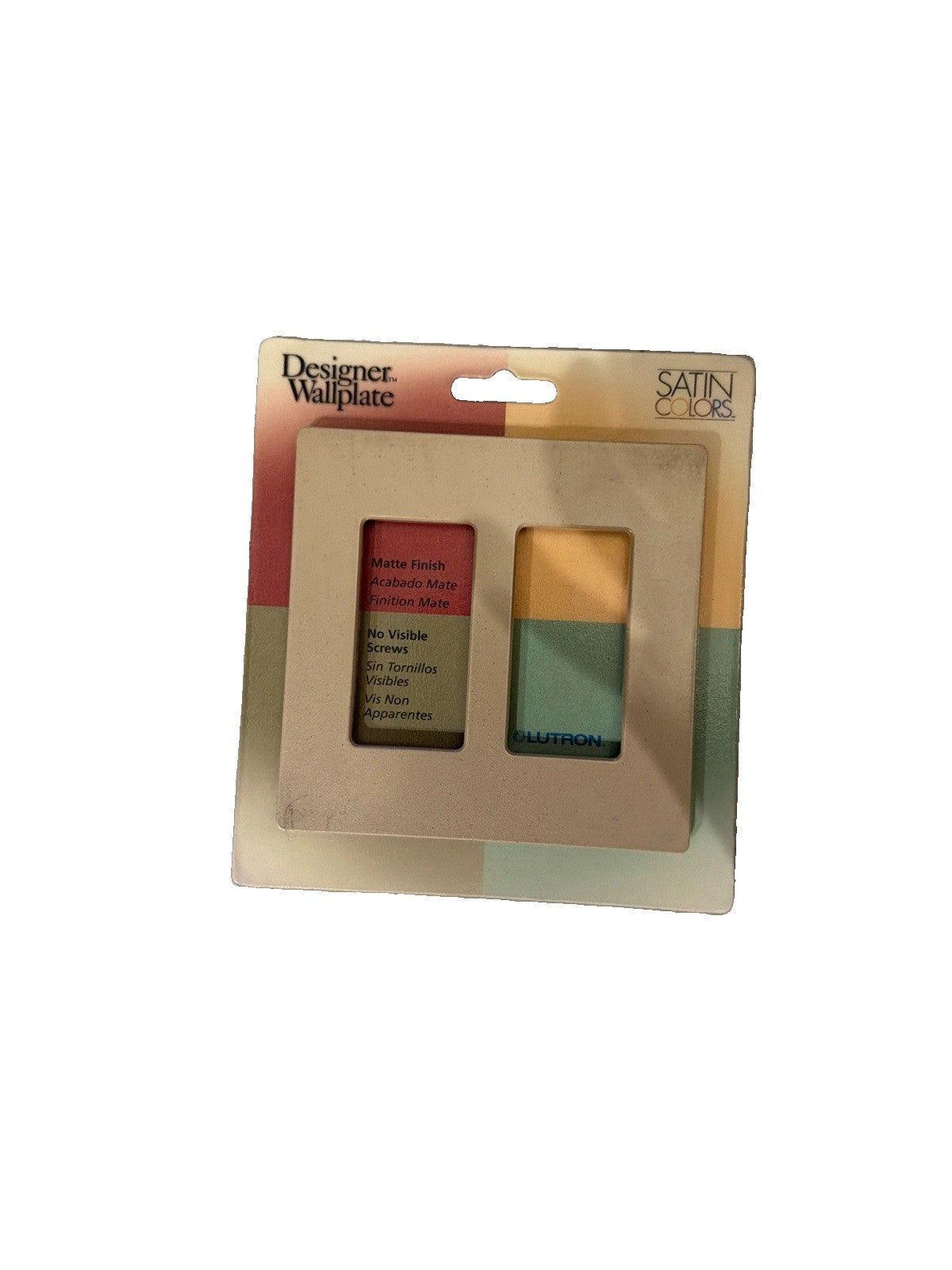 Lutron Satin Colors SC-2-DS 2-Gang Screwless Wallplate Desert Stone Matte