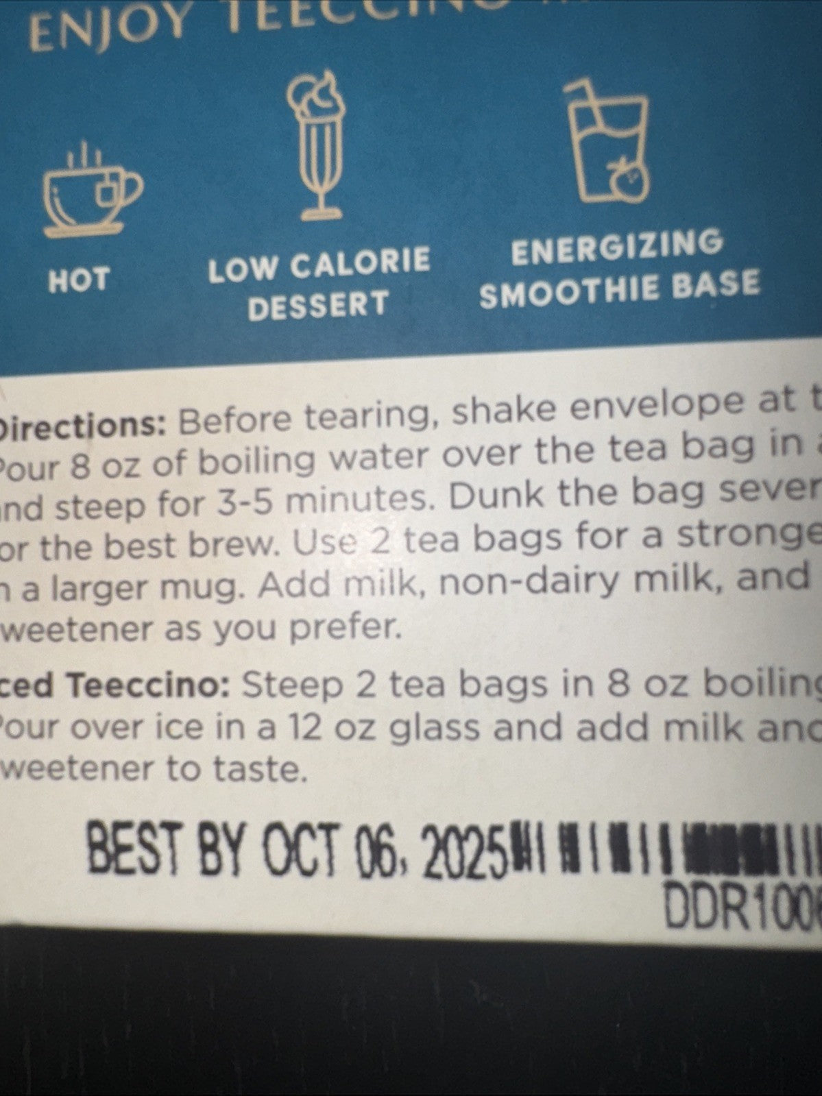 Teeccino Dandelion Dark Roast Chicory Herbal Tea, Organic, 20 Tea Bags, New - photo 2