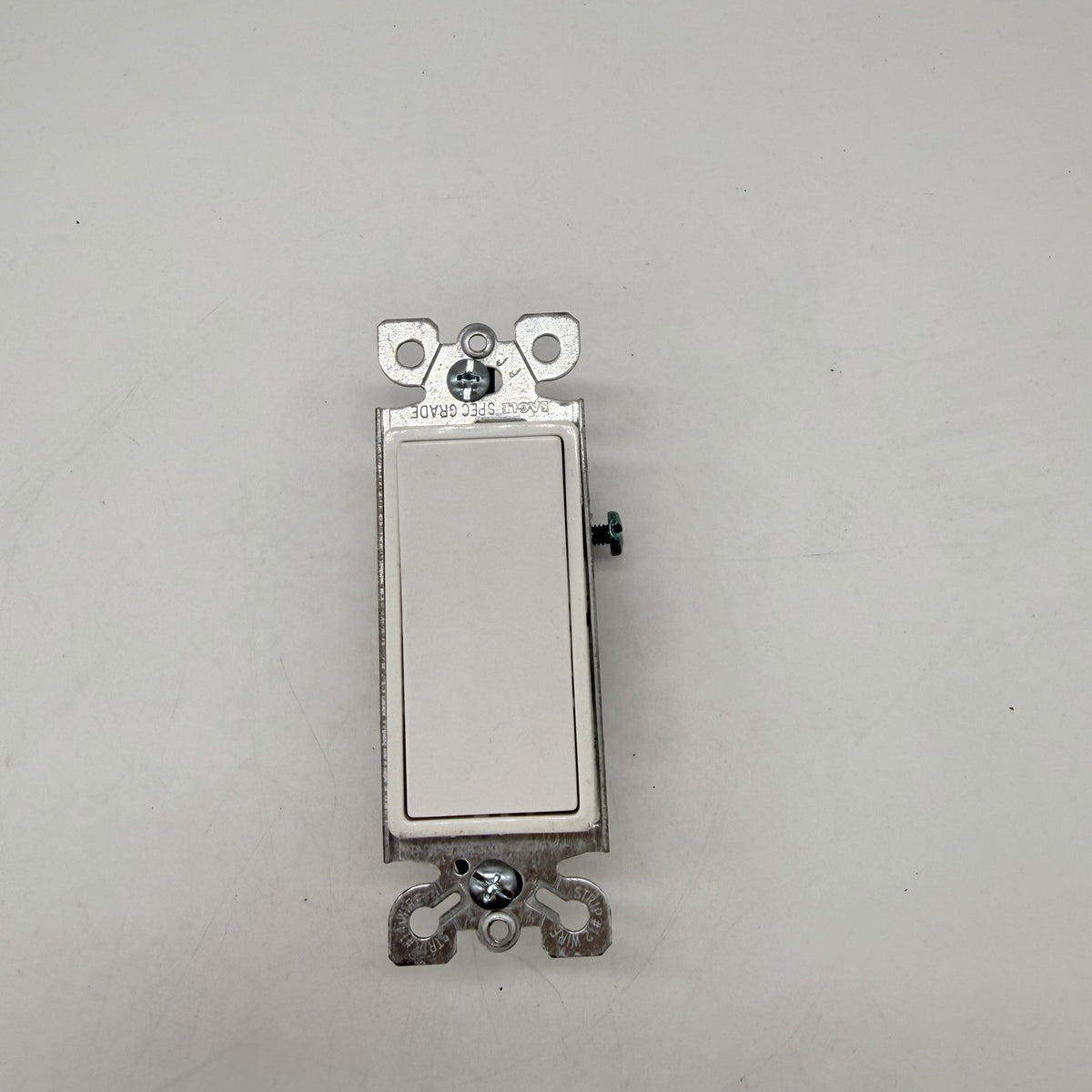 Eagle 5501W 15A 120/277V Single Pole Decorator Rocker Switch White