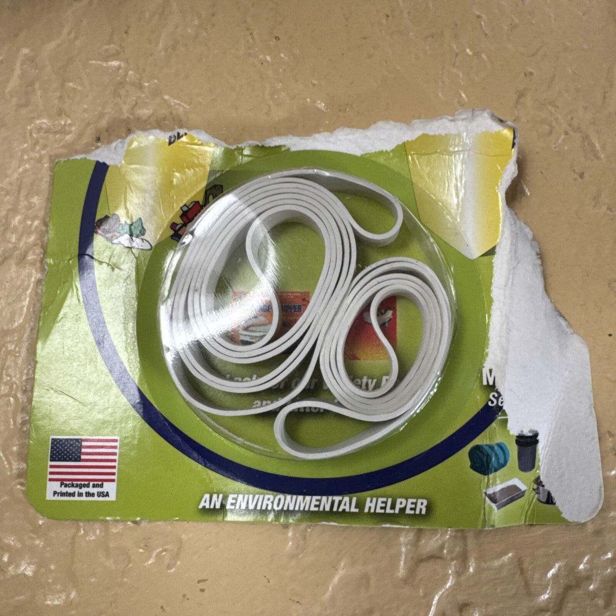 Garbage Gripper Trash Can Liner Bands, Pack of 2, White