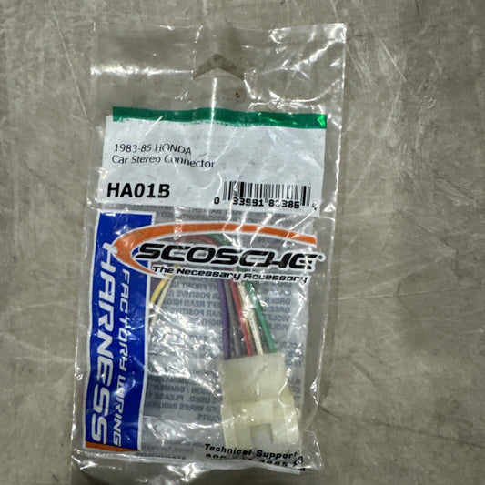 Scosche HA01B Wire Harness for Aftermarket Receiver 1983-1985 Honda / Acura