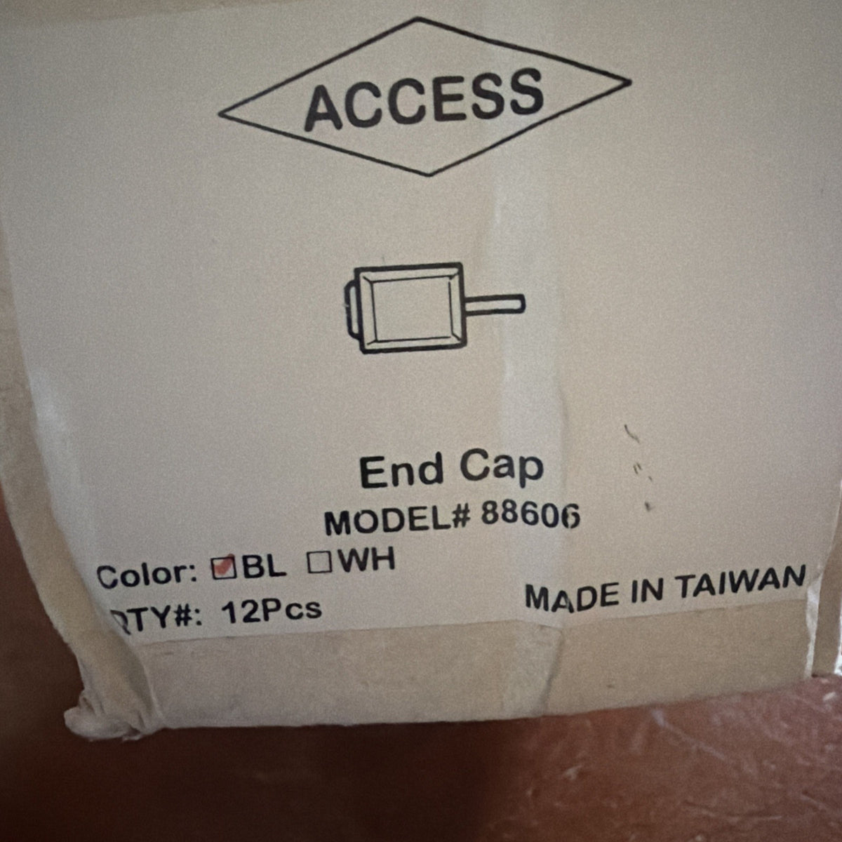 Lot of 12 Access Lighting 88606 End Cap Black for Rail Track System