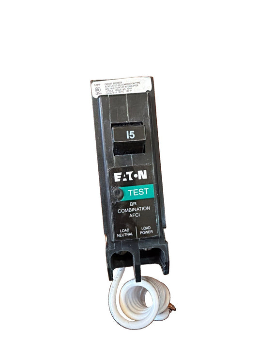 Eaton BRN115AF 15A 1-Pole 120/240V 10kAIC Combination AFCI Circuit Breaker