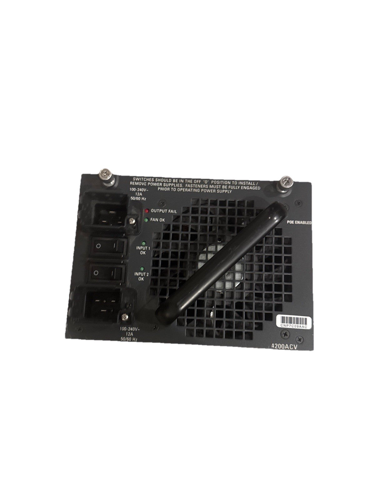 Cisco PWR-C45-4200ACV 4200W AC Power Supply for Catalyst 4507R