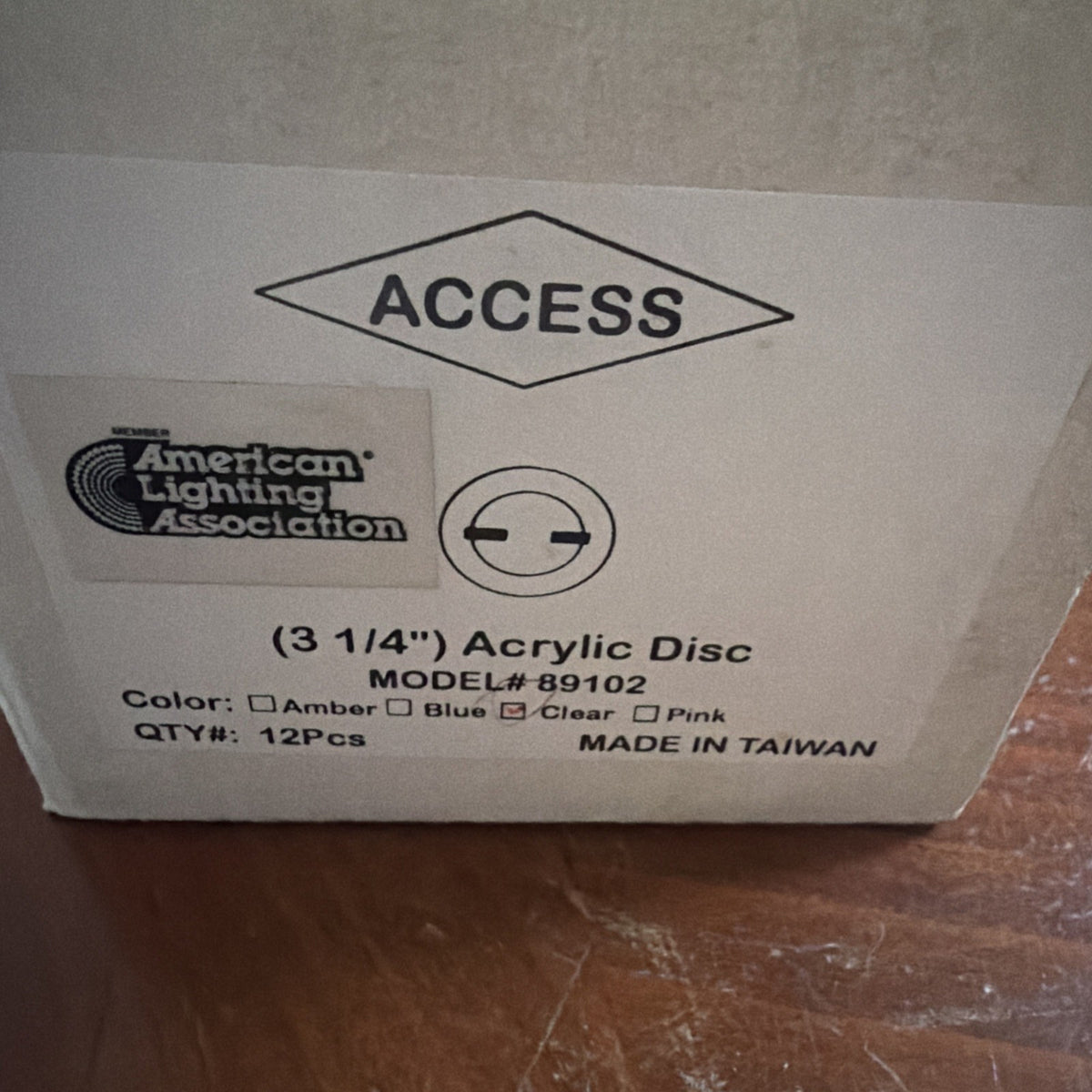 Lot of 12 Access Lighting 89102 Clear Acrylic Disc 3-1/4" Spot Shade for Cable Systems