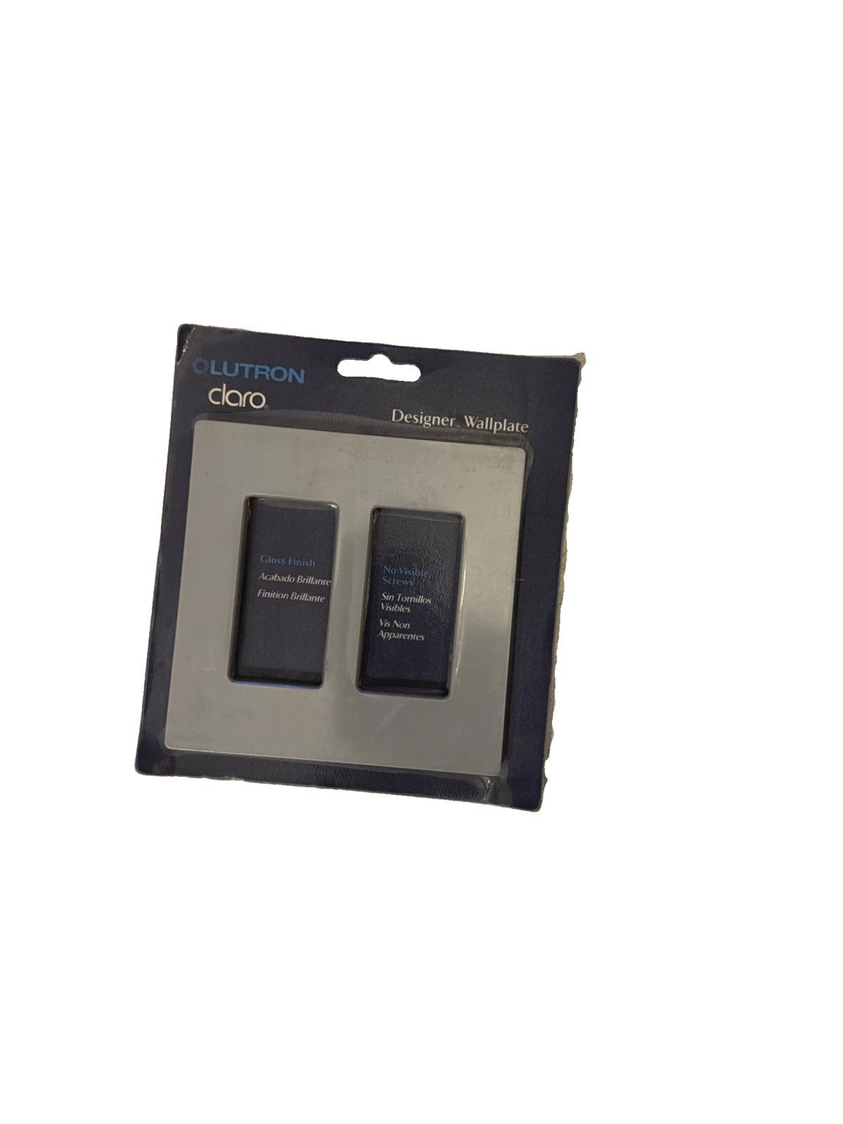 Lutron Satin Colors SC-2-ES 2-Gang Screwless Wallplate Eggshell Matte