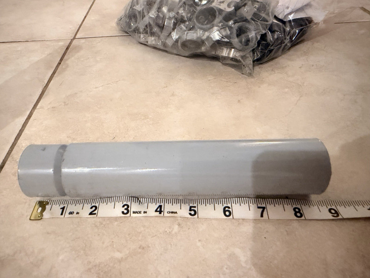 Lot of 4 Gray PVC Electrical Conduit Expansion Couplings Approx 9" Long