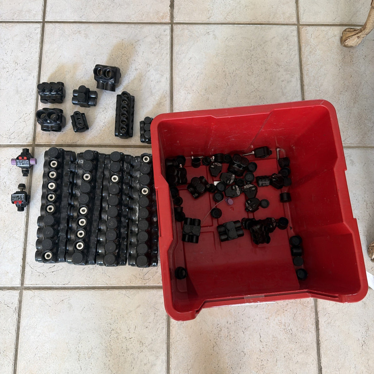 Wholesale Lot Polaris Insulated Connectors and Sicame TTD 15 10 F Piercing Taps - New Old Stock