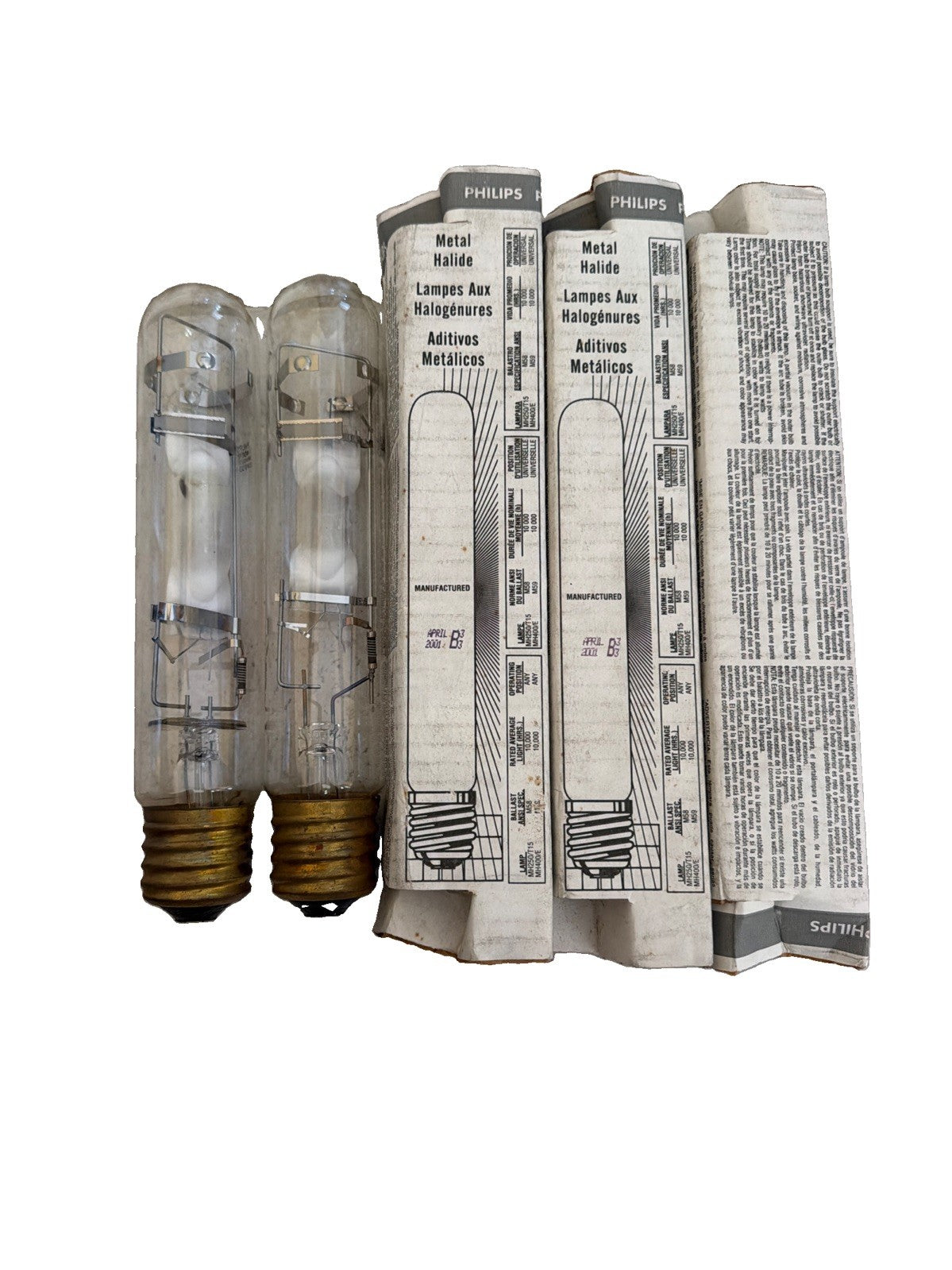 Philips MH250/U 250W Metal Halide Lamp E39 Mogul Base 4000K for M58 Ballast