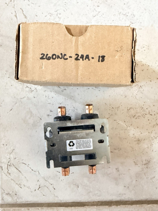 MDI 260NC-24A-18 Mercury Contactor 60A 2 Pole Normally Closed 24VAC Coil
