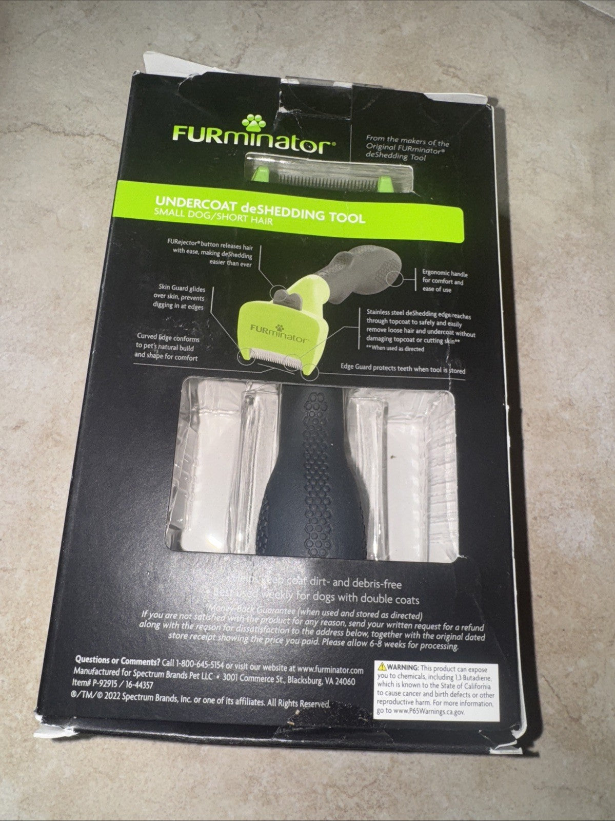 FURminator Deshedding Tool for Small Dogs with Short Hair, Genuine, NEW in Box - photo 2