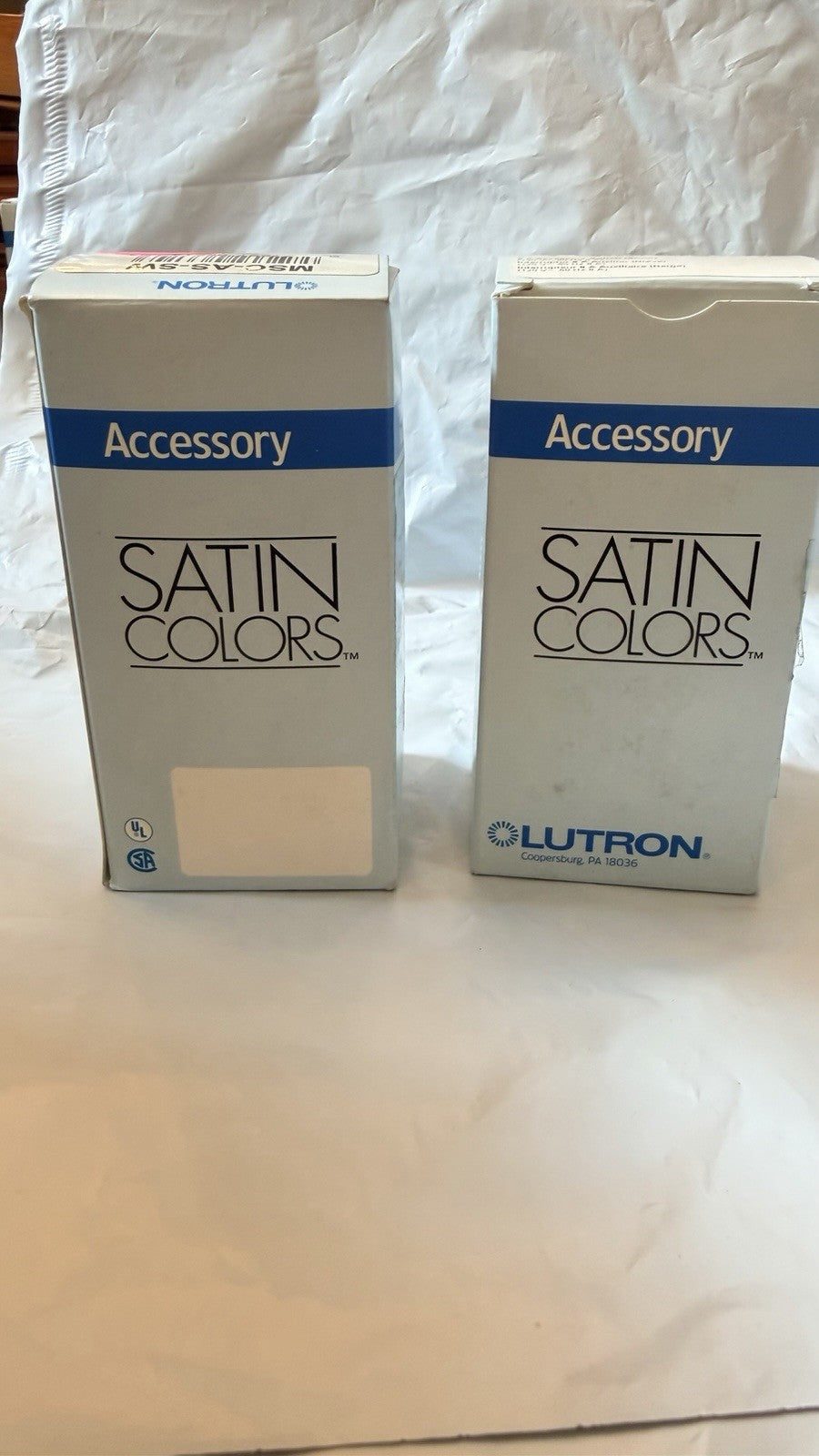 Lot of 2 Lutron Maestro MSC-AS-SW Accessory Switch Snow Satin Colors 8A 120V