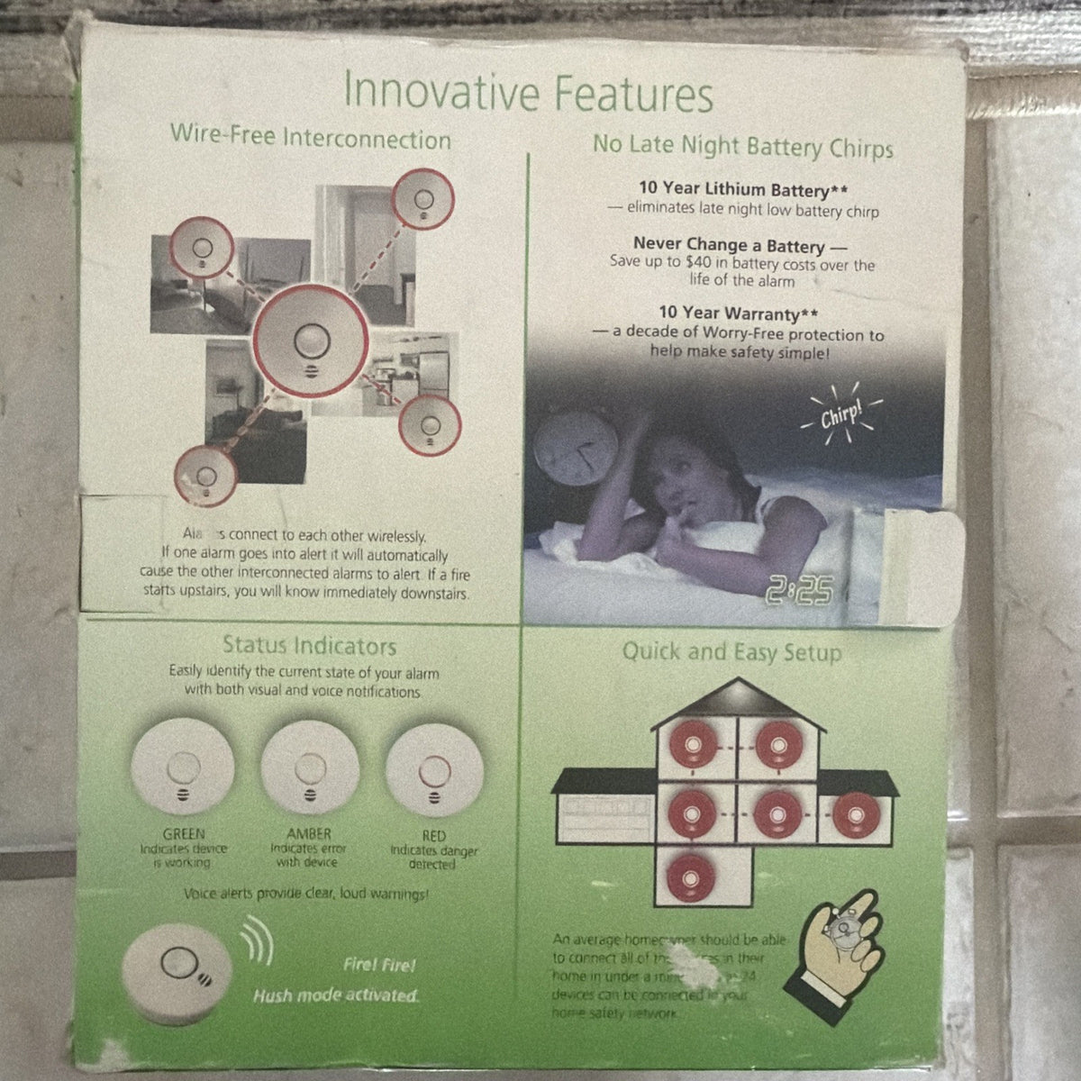 Kidde P4010DCS-W Wire-Free Interconnect Smoke Alarm with Sealed Battery