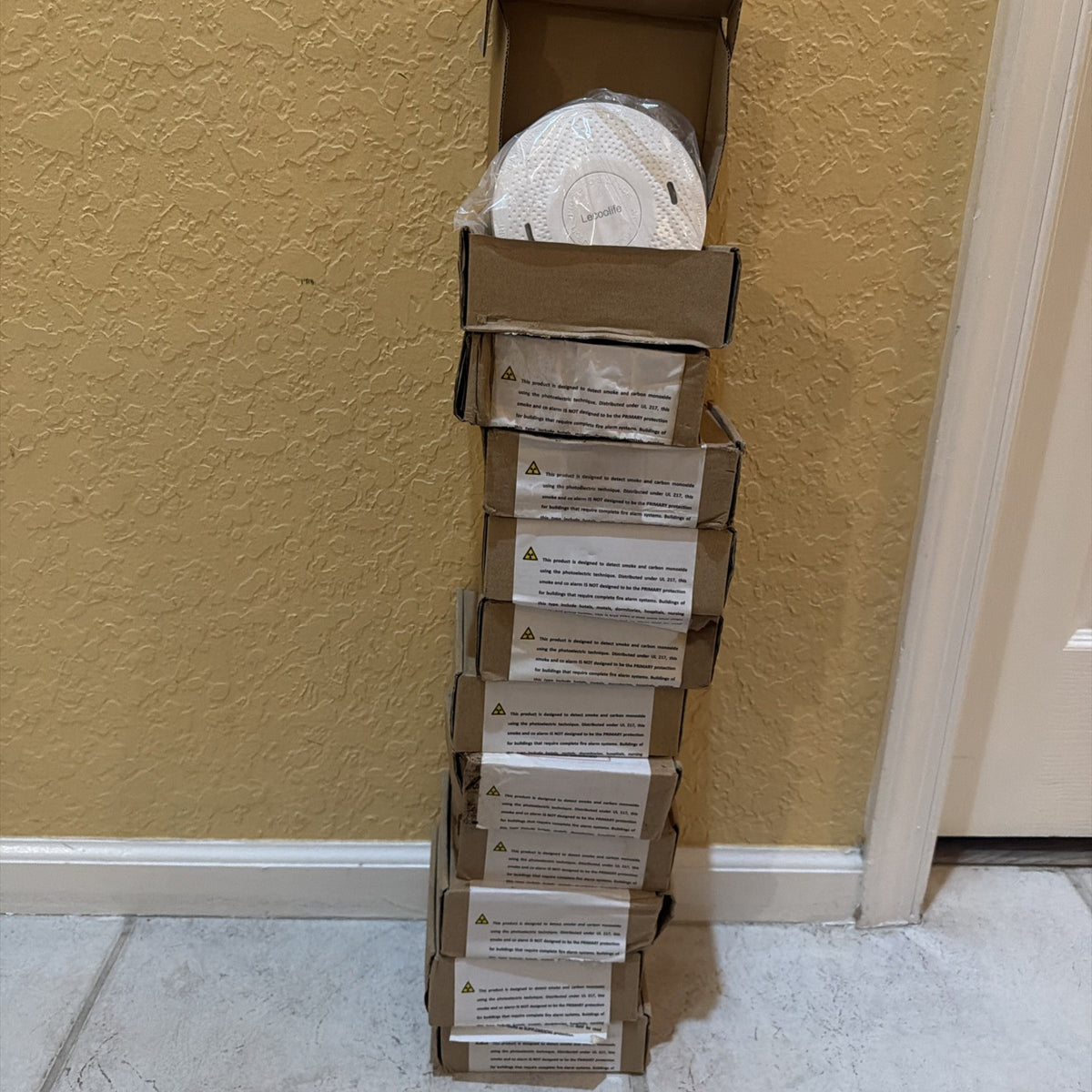 Lot of 11 Lecoolife Photoelectric Smoke and Carbon Monoxide Detector Alarms