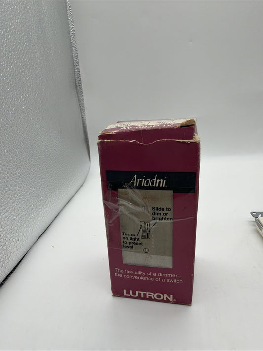 Lutron Ariadni AY-603P-IV 600W 3-Way Slide Dimmer Fan Control Switch Ivory
