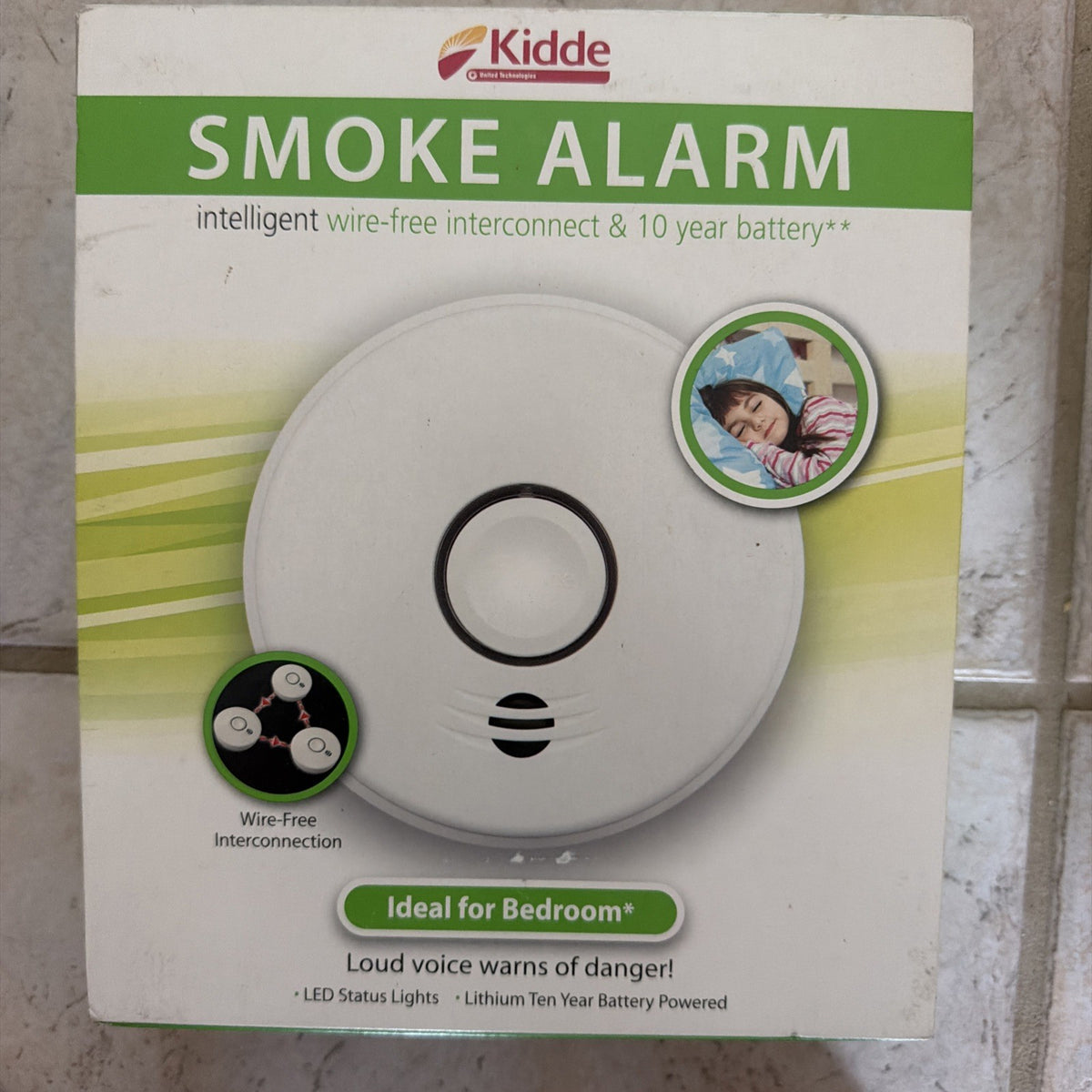 Kidde P4010DCS-W Wire-Free Interconnect Smoke Alarm with Sealed Battery