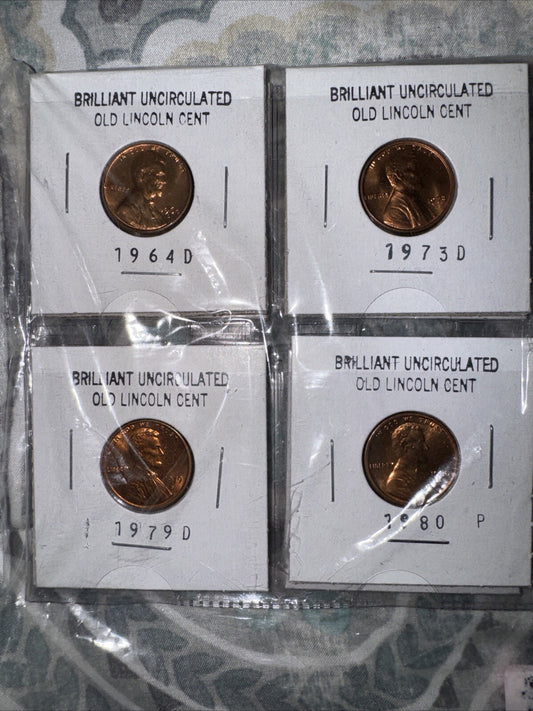 Lincoln Memorial Cents Mixed Date Lot of 8 Circulated