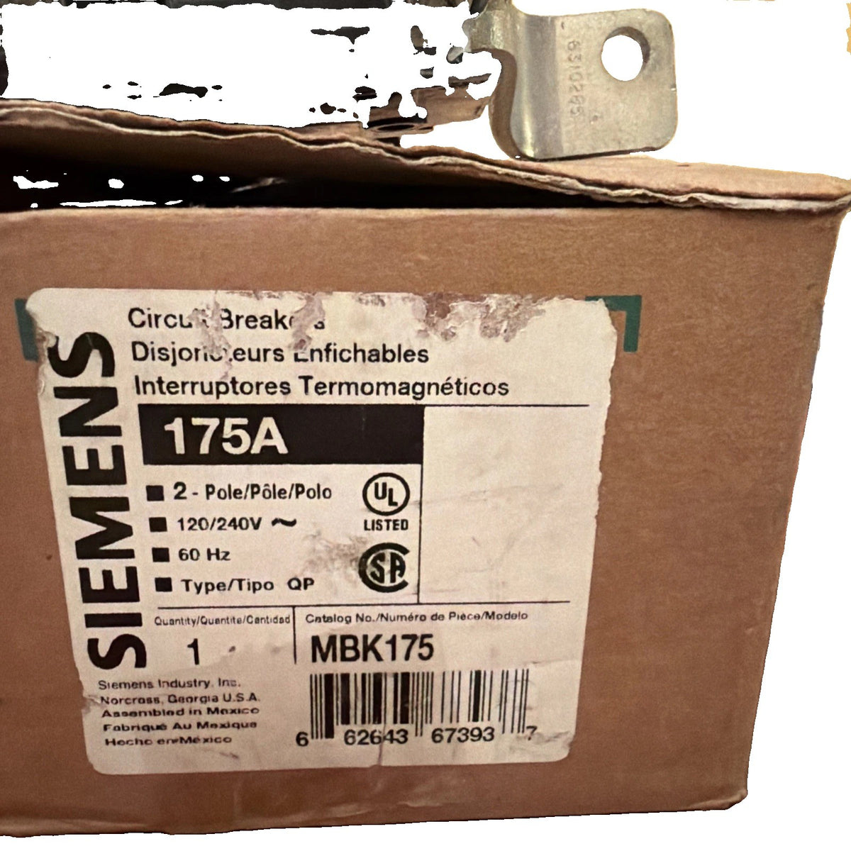 Siemens MBK175 175 Amp 2-Pole Replacement Main Breaker 120/240V