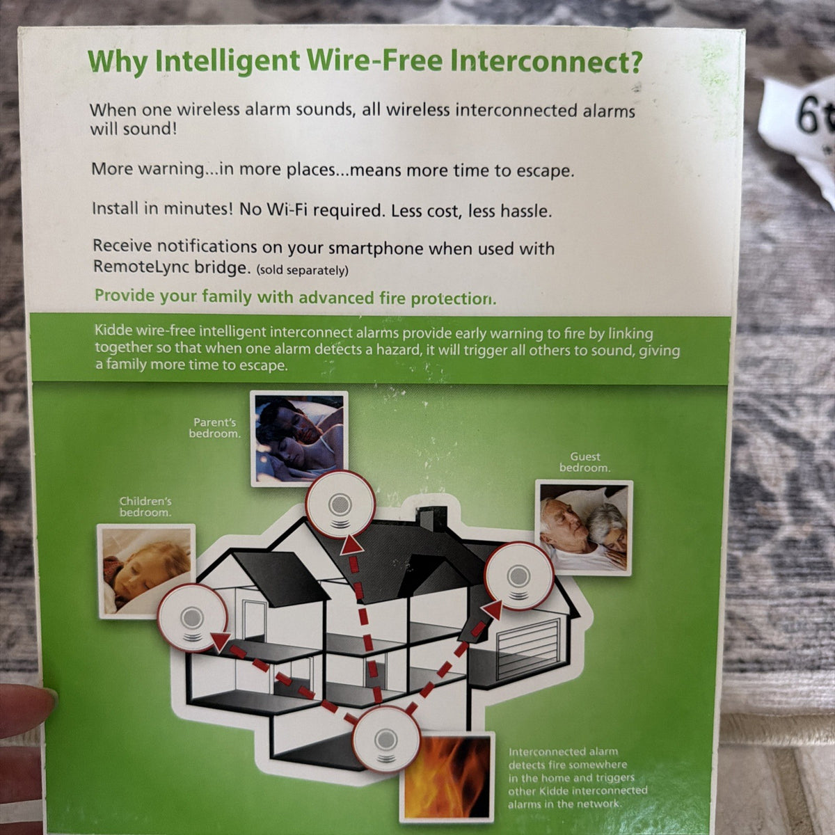 Kidde P4010DCS-W Wire-Free Interconnect Smoke Alarm with Sealed Battery