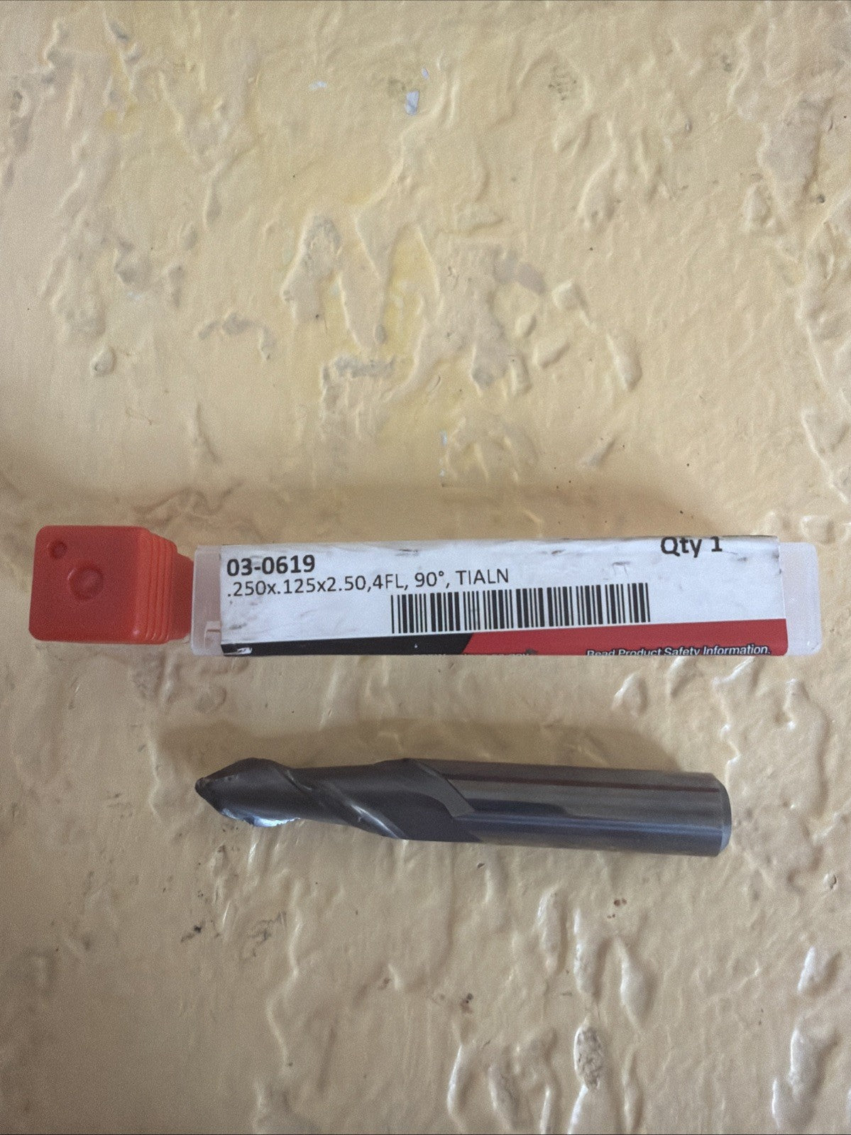 .250" 4-Flute 90 Degree Chamfer End Mill TiAlN Coated 03-0619