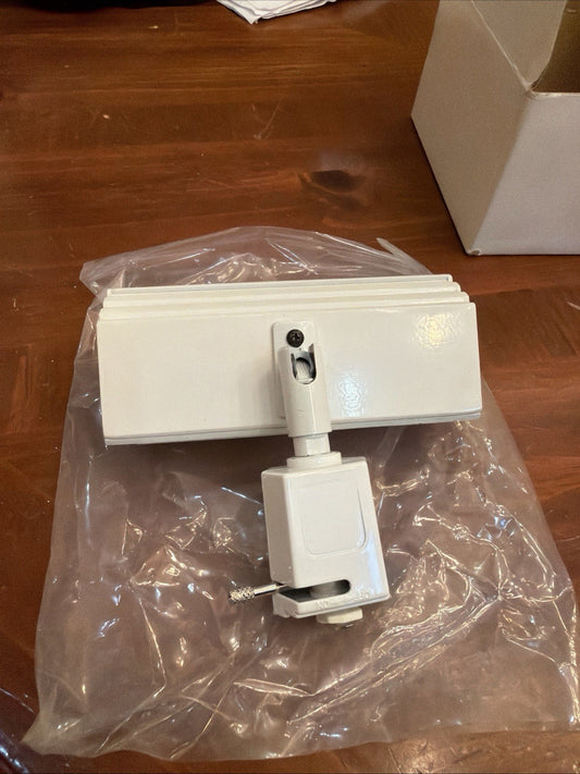 White Adjustable Rectangular Track Lighting Head Architectural Fixture