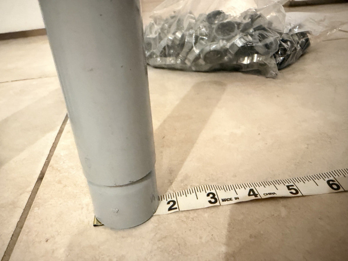 Lot of 4 Gray PVC Electrical Conduit Expansion Couplings Approx 9" Long