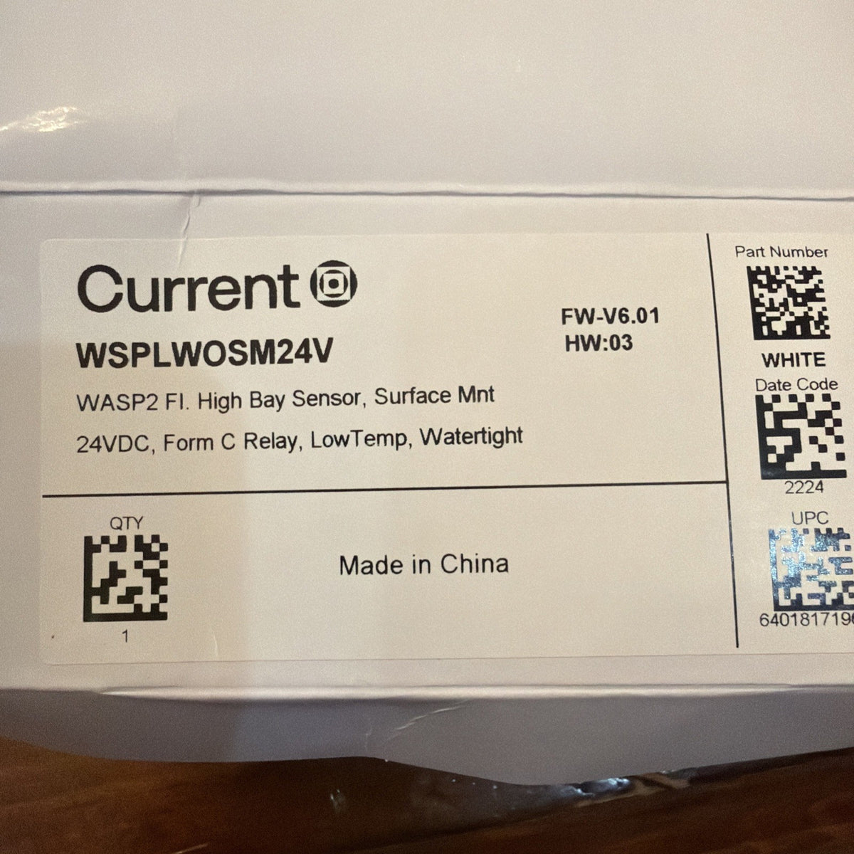 Current WSPLWOSM24V WASP2 Watertight High Bay PIR Sensor 24VDC