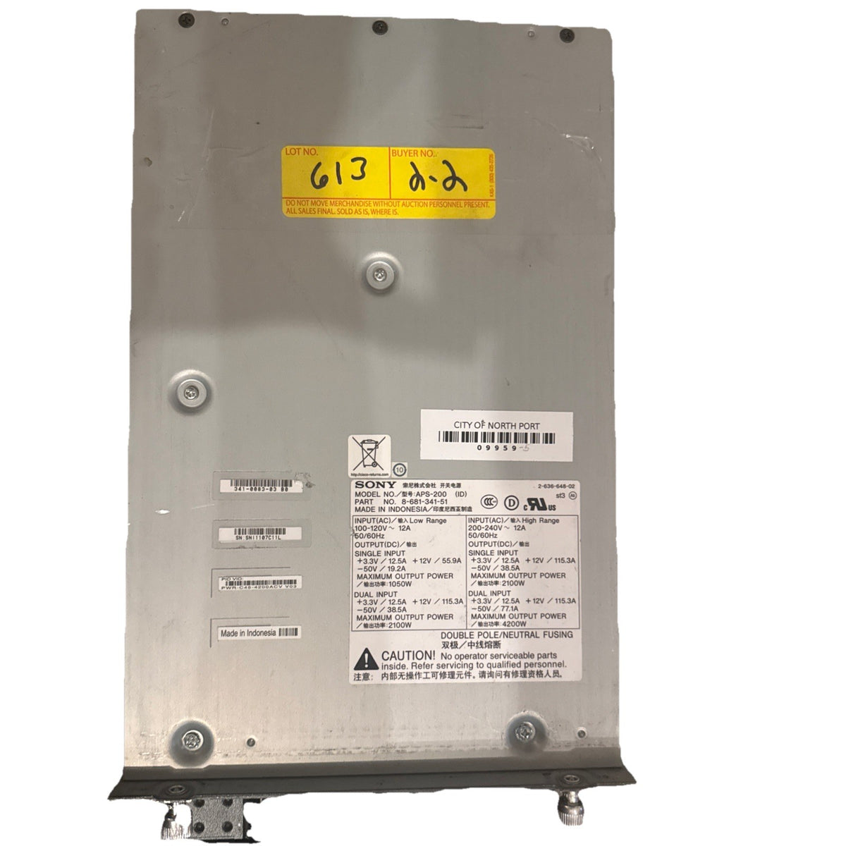 Cisco PWR-C45-4200ACV 4200W AC Power Supply for Catalyst 4507R