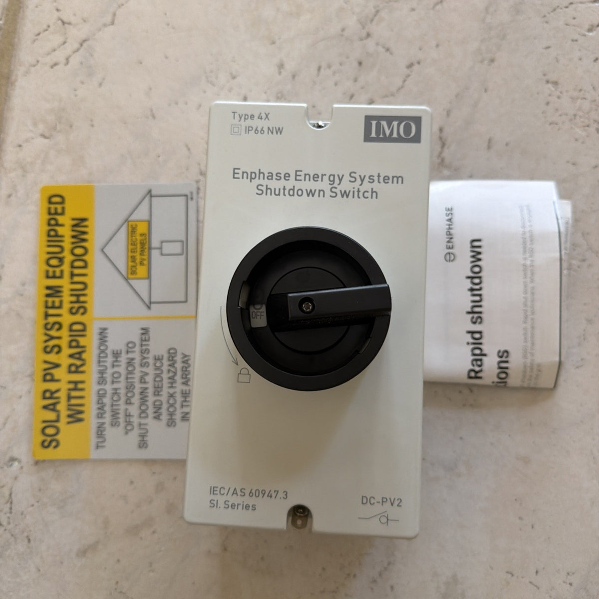 Enphase EP200G-NA-02-RSD System Shutdown Switch Rapid Shutdown for IQ8 600VDC
