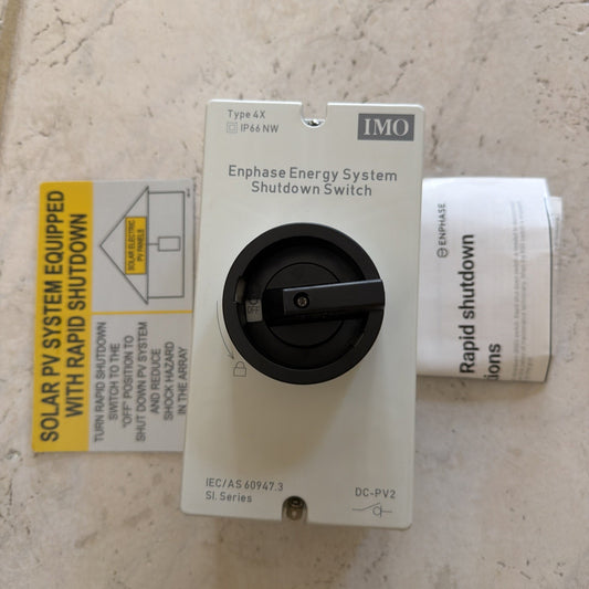 Enphase EP200G-NA-02-RSD System Shutdown Switch Rapid Shutdown for IQ8 600VDC