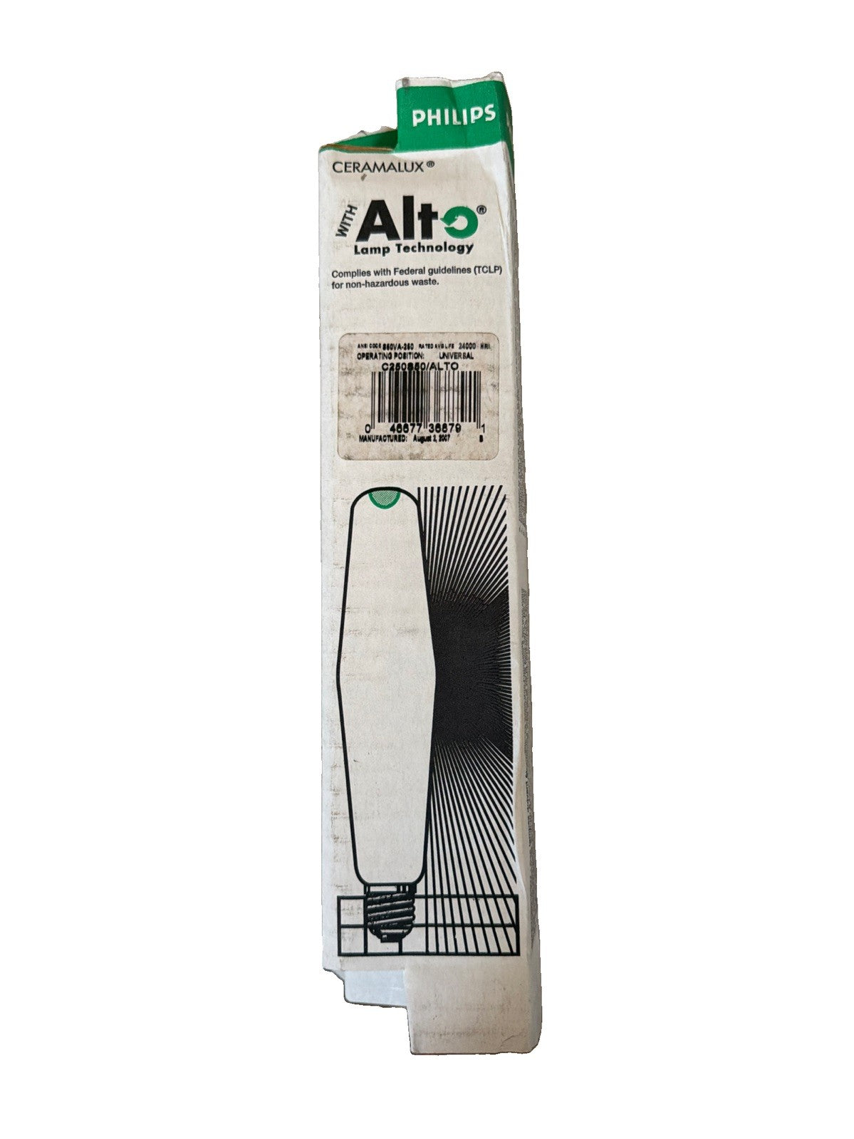 Philips Ceramalux C250S50/ALTO 250W High Pressure Sodium HPS Bulb E39 Mogul