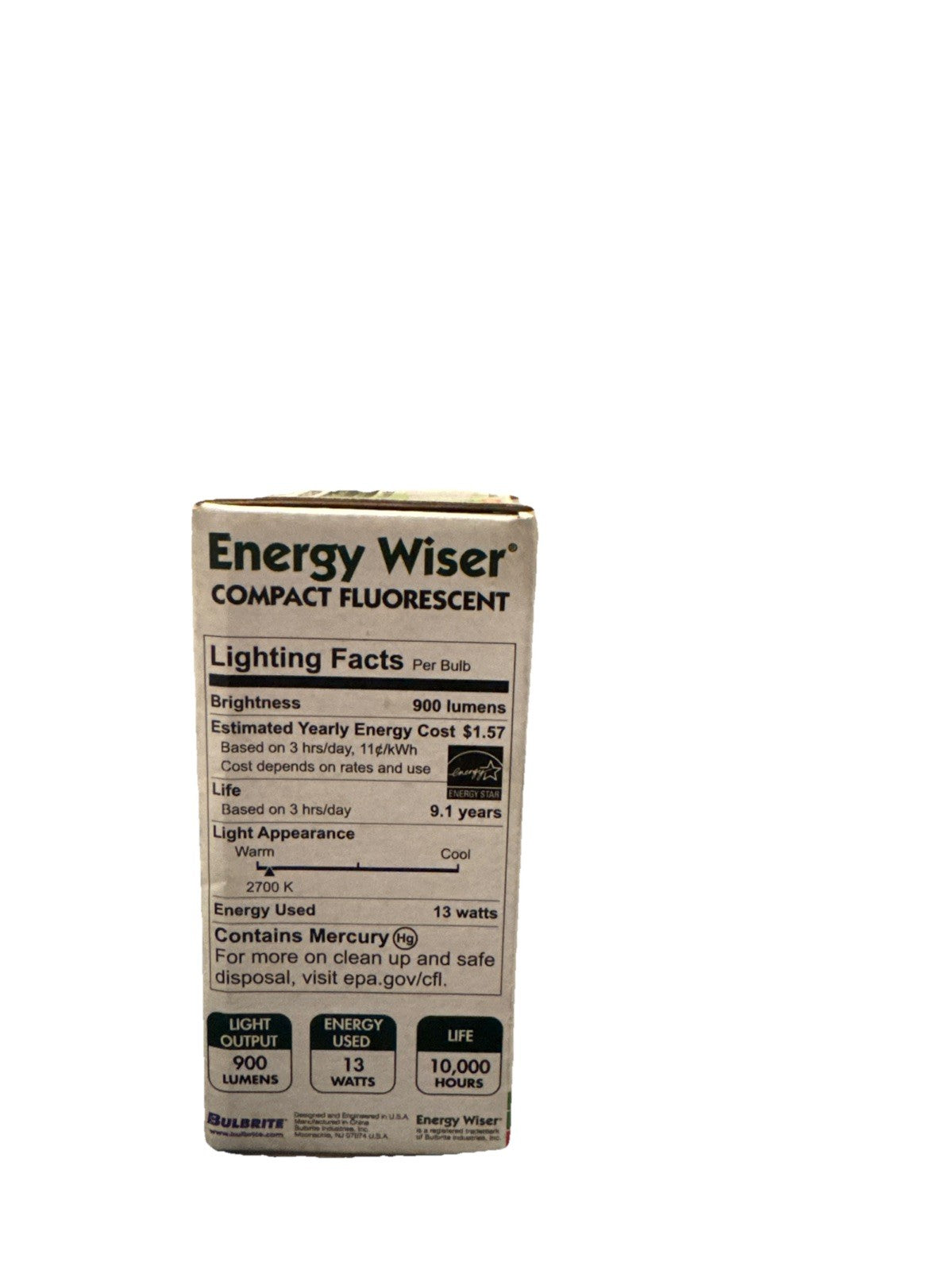 Energy Wiser GU24 CFL Bulb 13W (60W Eq) Warm White 2700K Spiral, Set of 6 NEW - photo 3