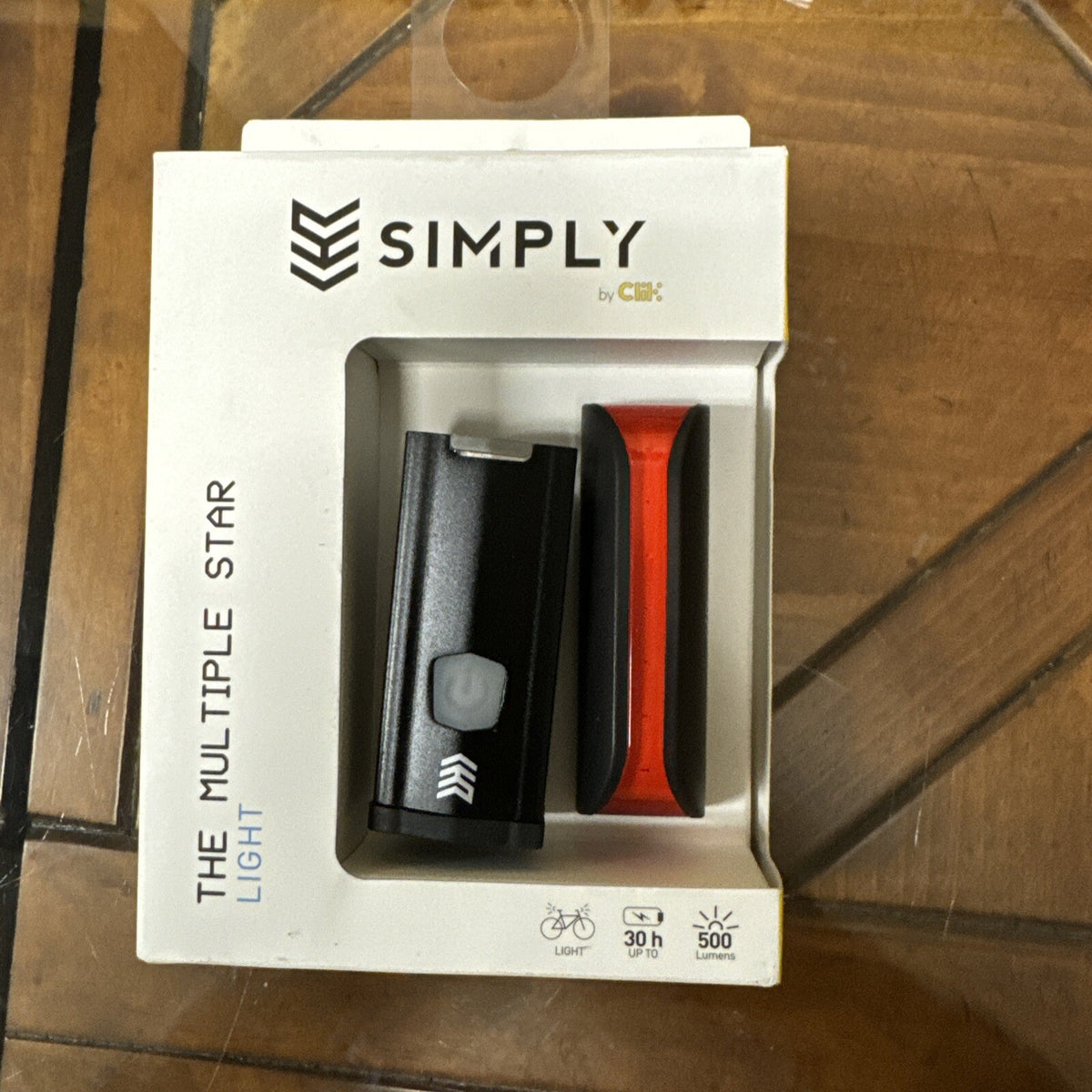 Simply EV Multi Star USB Rechargeable Bike Light Set 500lm / 200lm Waterproof
