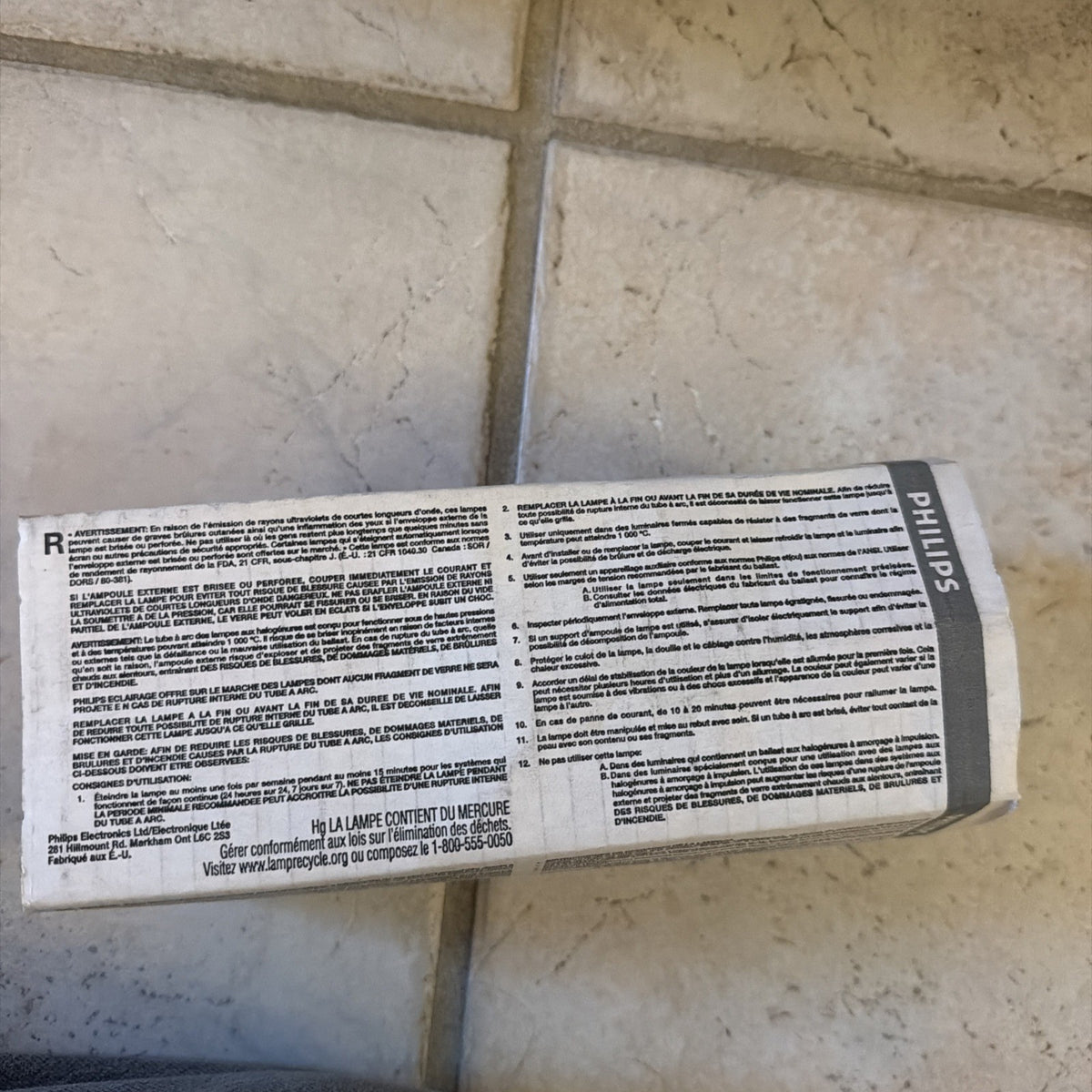 Philips MH175/U 175W Metal Halide Bulb E39 Mogul Base Universal Burn Position